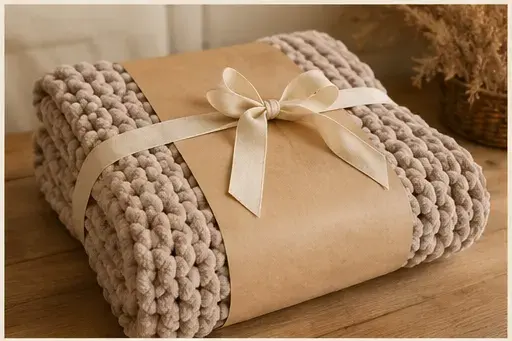 Fil chenille XXL et inspiration pour Calculer le prix de vente d’une couverture faite main